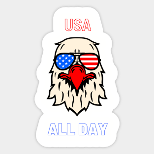 USA ALL DAY Sticker